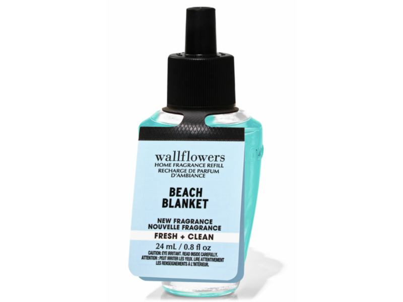 White Barn Wallflowers Fresh + Clean Home Fragrance Refill, Beach Blanket, 0.8 fl oz/24 mL