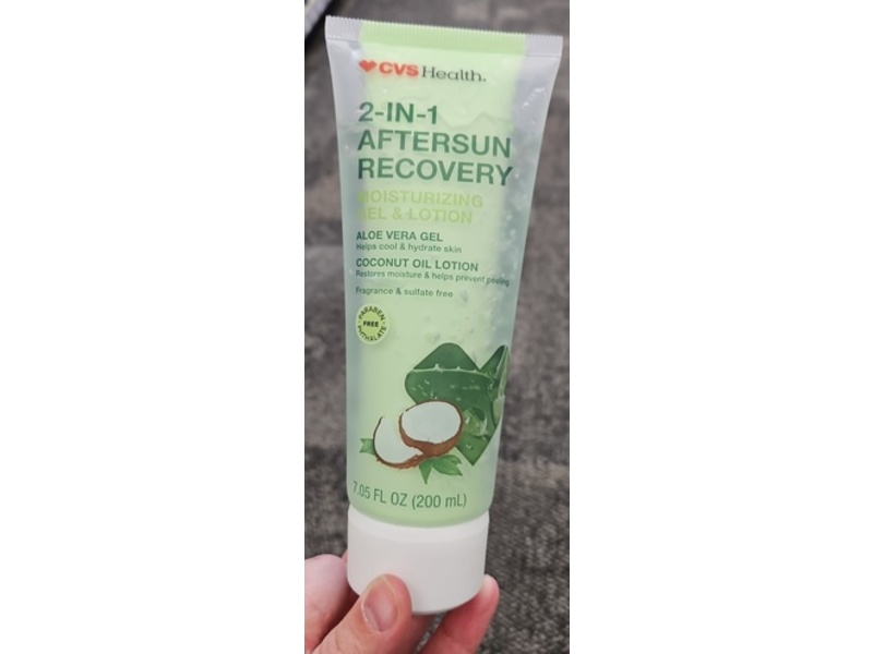 CVS Health Aftersun Recovery Moisturizing Gel & Lotion, Aloe Vera Gel & Coconut Oil, 7.05 fl oz/200 mL
