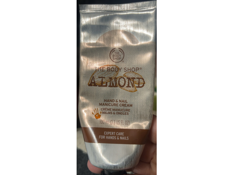 The Body Shop Hand & Nail Manicure Cream, Almond, 3.3 oz/ 100 mL