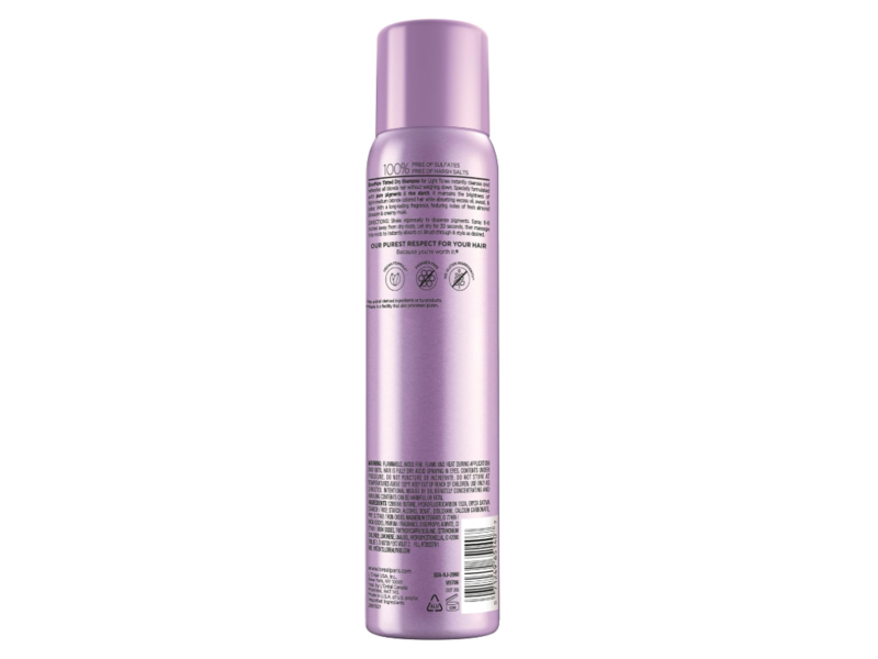 L'Oreal Paris Ever Pure Tinted Dry Shampoo, Sulfate Free, Light Tones, 4.05 oz/115 g