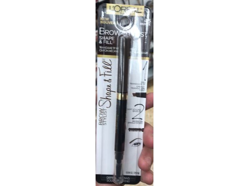 L'Oreal Brow Stylist Shape & Fill Pencil, 415 Brunette, 0.008 oz/250 mg