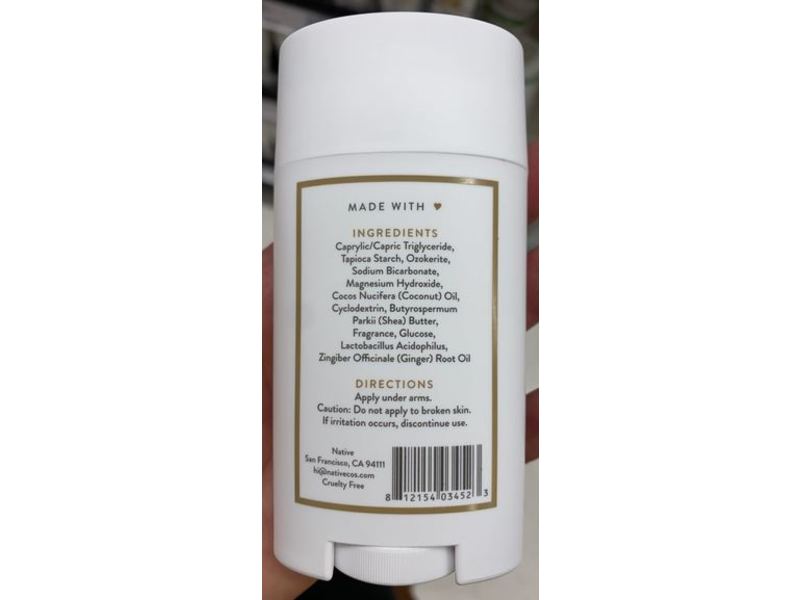 Native Deodorant, Oat Milk Latte, 2.65 oz/75 g