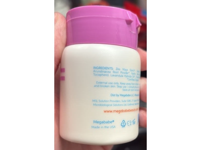 Megabade Body Dust Top-To-Toe Powder, Lavender & Aloe, 1.7 oz/48 g