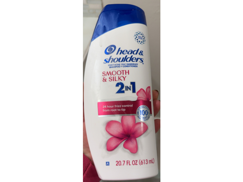 Head & Shoulders Smooth & Silky 2 In 1 Anti-Dandruff Shampoo + Conditioner, 20.7 fl oz/613 mL