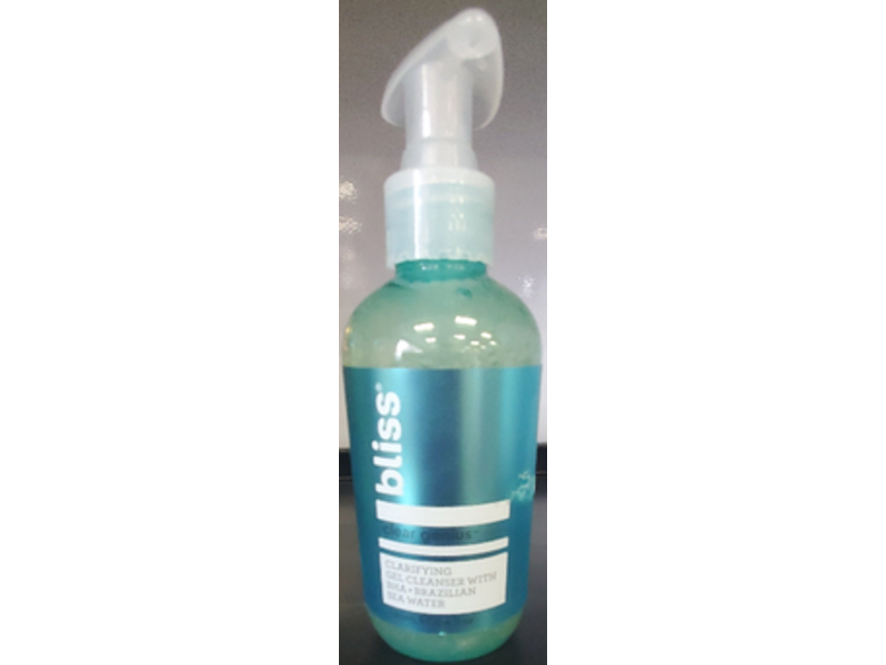 Bliss Clear Genius Clarifying Gel Cleanser, 6.4 fl oz/190 mL