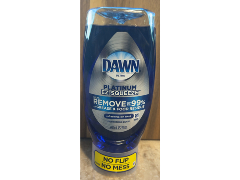 Dawm Ultra Platinum Ez - Squeeze Dishwashing Liquid, Refreshing Rain Scent, 12.2 fl oz/360 mL