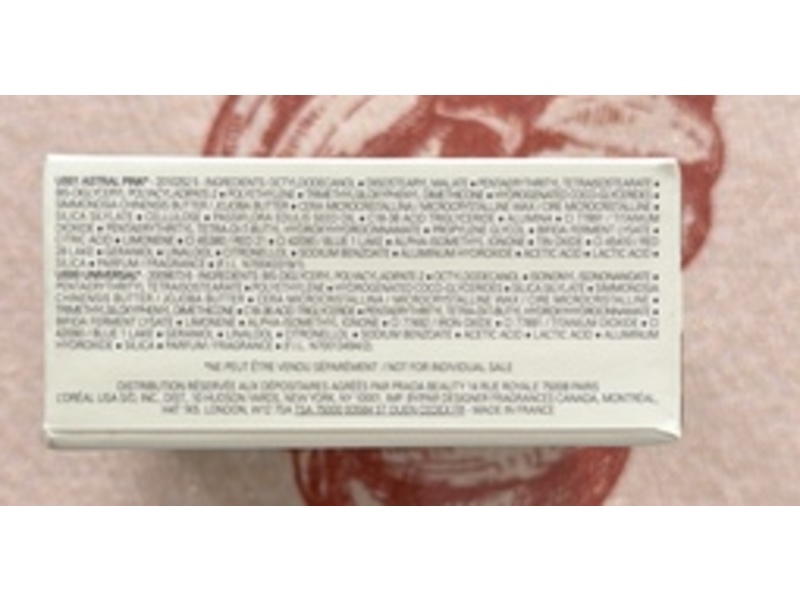 Prada Lip Balm Mini Set, Astral Pink, Universal, 1.3 g