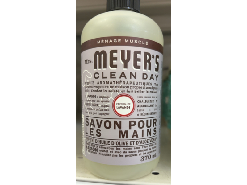 Mrs. Meyer's Clean Day Hand Soap, Lavender, 12.5 fl oz/370 mL