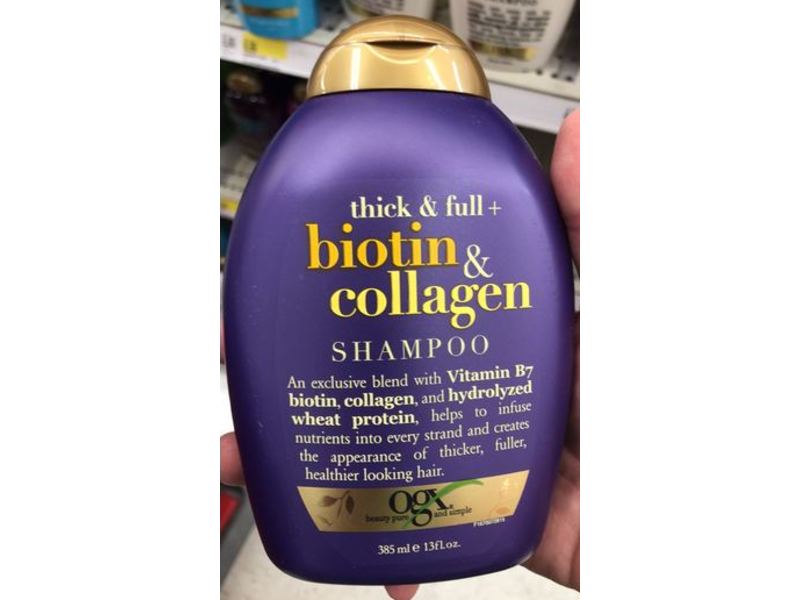 OGX Thick & Full + Biotin & Collagen Shampoo, 13 fl oz (385 mL)