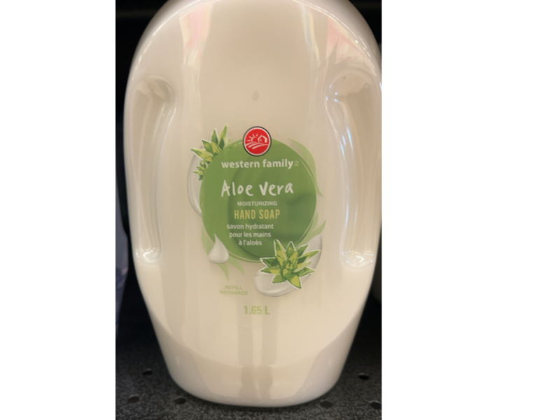 Western Family Moisturizing Hand Soap, Aloe Vera, 1.65 L