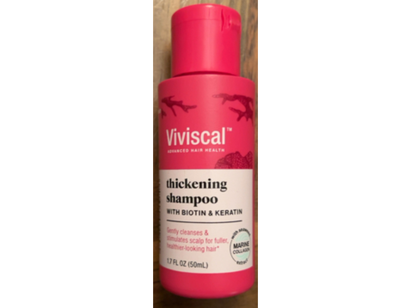 Viviscal Thickening Shampoo, Biotin & Keratin, 1.7 fl oz/50 mL