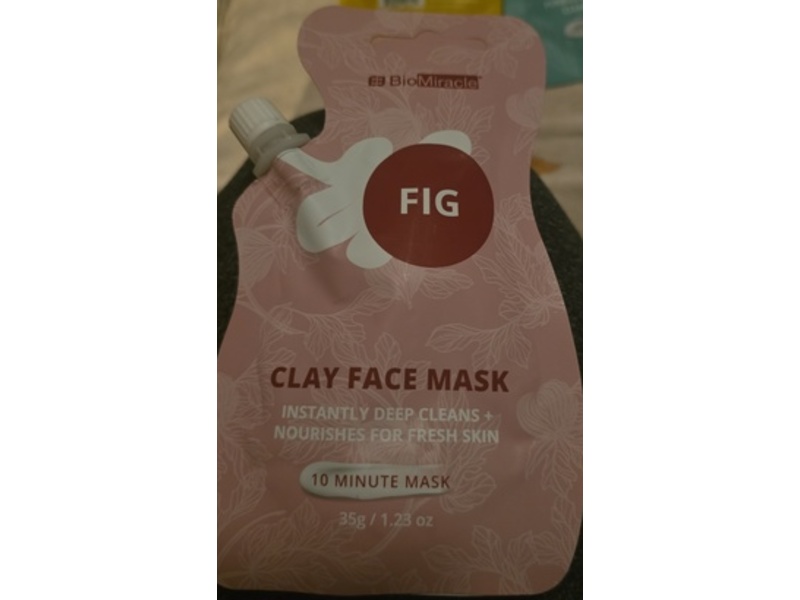 BioMiracle Clay Face Mask, Fig, 1.23 oz/35 g