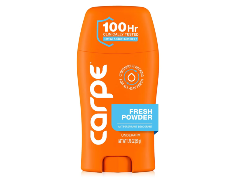 Carpe Antiperspirant Deodorant, Fresh Powder, 1.76 oz/50 g