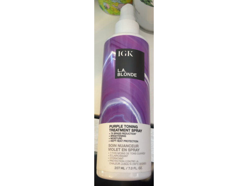 IGK La Blonde Toning Treatment Spray, Purple, 7 fl oz/207 mL