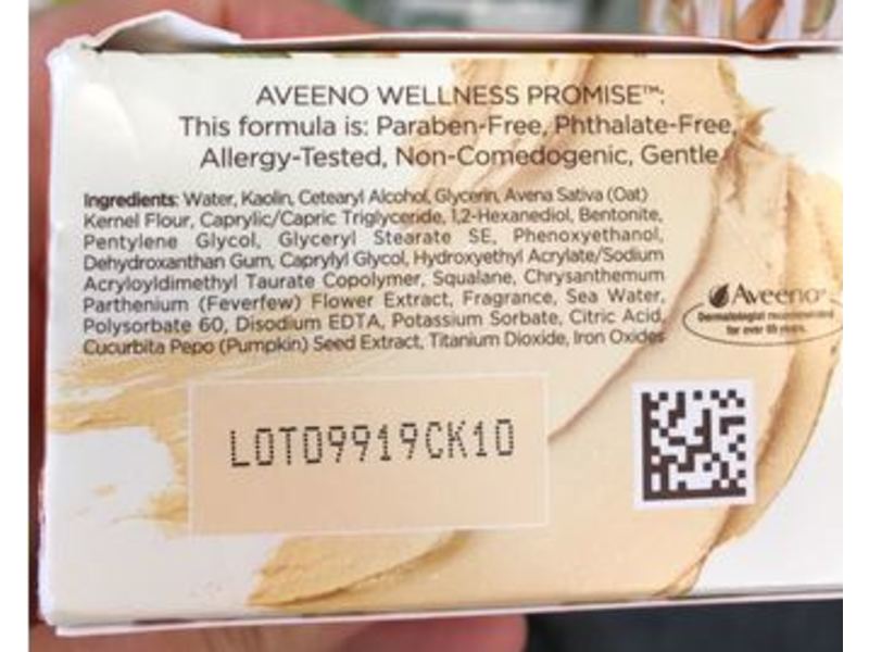 Aveeno Oat Mask with Pumpkin Seed Extract, 1.7 oz/50 g