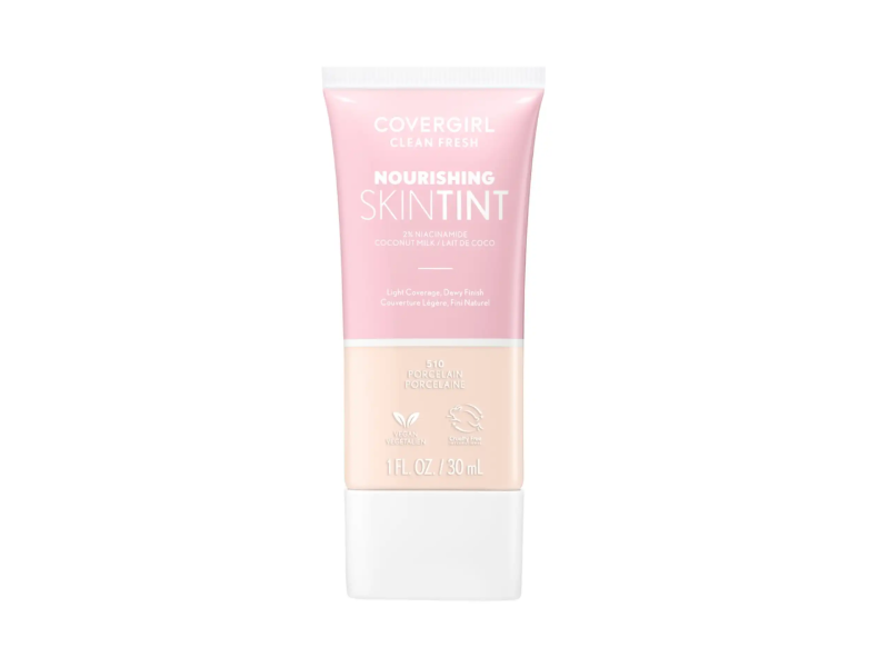 CoverGirl Clean Fresh Skin Milk Foundation, Porcelain , 1 fl oz / 30 mL