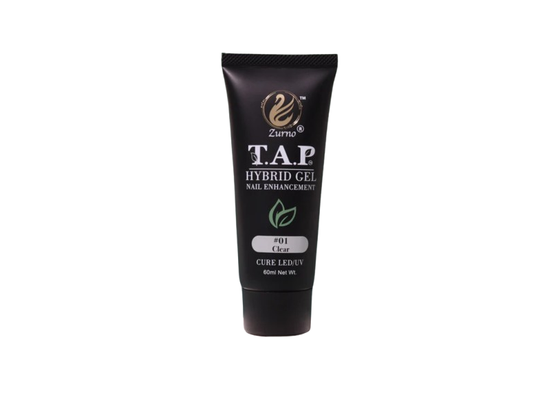 Zurno T.A.P Hybrid Gel Nail Enhancement, 01 Clear, 60 mL