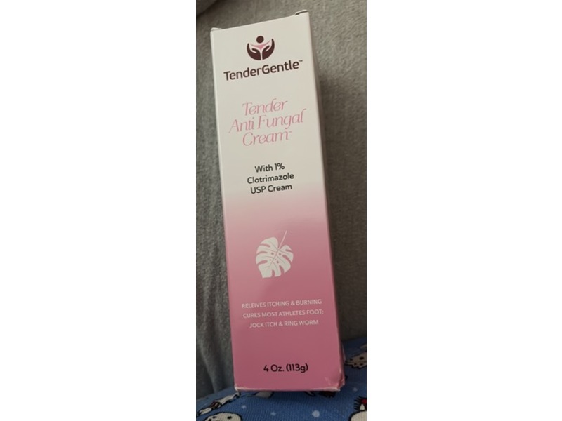TenderGentle Tender Anti Fungal Cream, Clatrimazole 1%, 4 oz/113 g