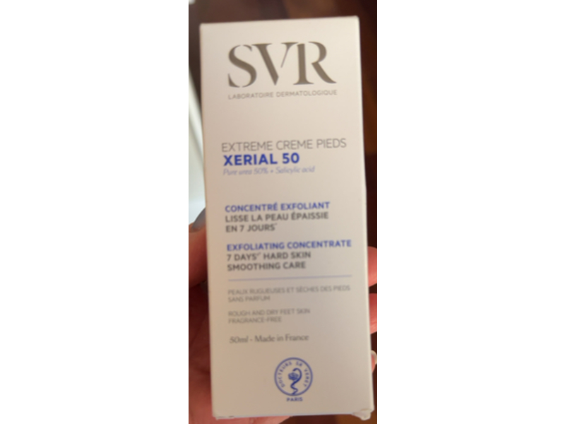 SVR Xerial 50 Extreme Foot Gel, Pure Urea 50% + Salicylic Acid, 1.7 fl oz/50 mL