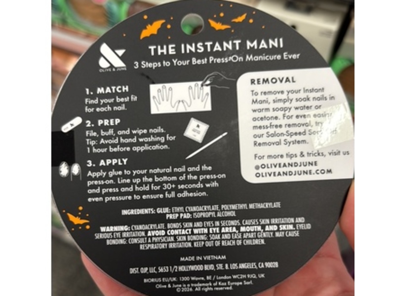 Olive & June Press-On Nails Kit, Halloween, 42 Nails