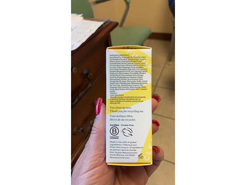 Beautycounter Counter+ All Bright C Serum, 0.5 fl oz/15 mL