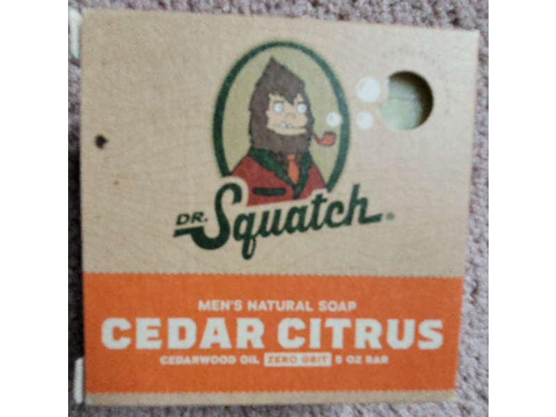 Dr. Squatch Men's Natural Soap, Cedar Citrus, 5 oz