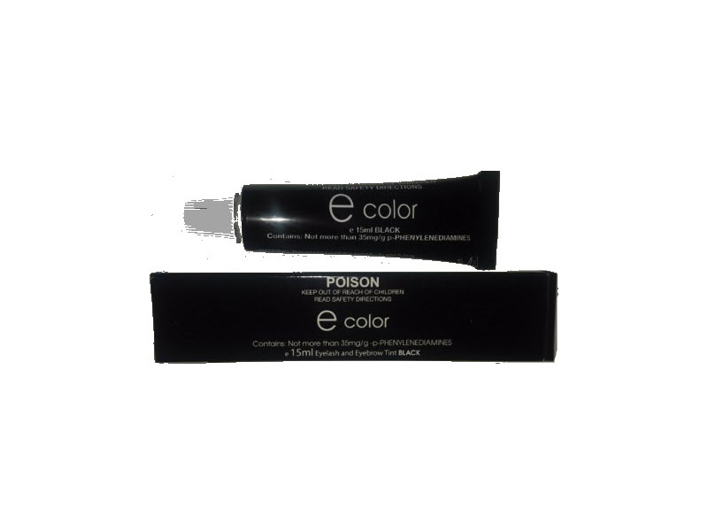 e Color Eyebrow Eyelash Tint Dye, Black, 15 mL Ingredients and Reviews