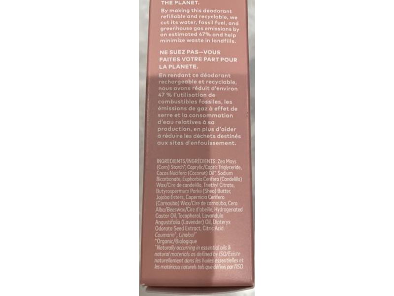 Beautycounter The Clean Deo Deodorant Refill, Soft Lavender, 2.11 oz/60 g