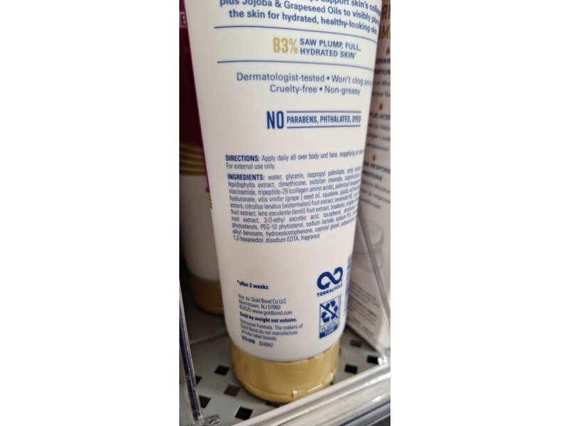 Gold Bond Plumping Collagen Body & Face Serum Lotion, Cherry Blossom Scent, 8 oz/226 g