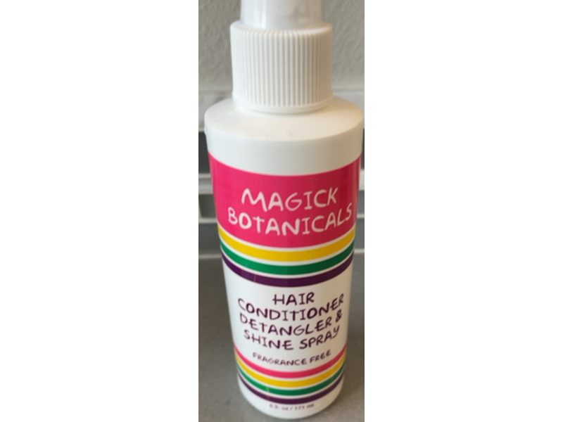 Magick Botanicals Hair Conditioner Detangler & Shine Spray, 6 fl oz/171 mL