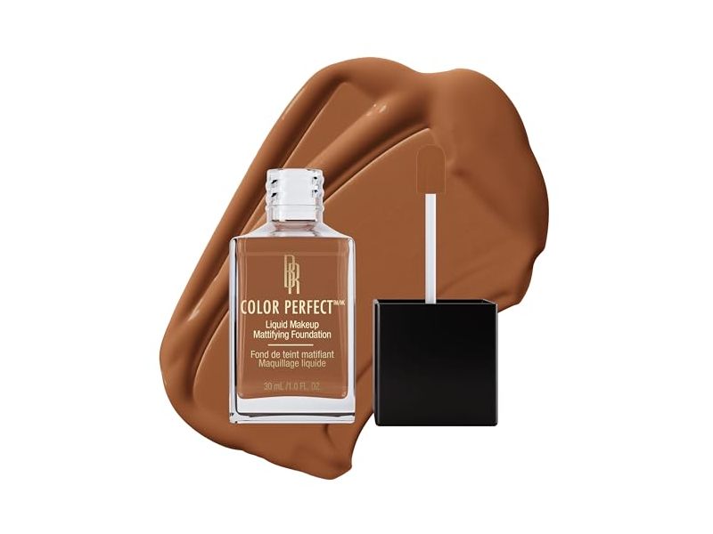 Black Radiance Color Perfect Liquid Makeup Foundation, Brownie, 1.0 fl oz/30 mL