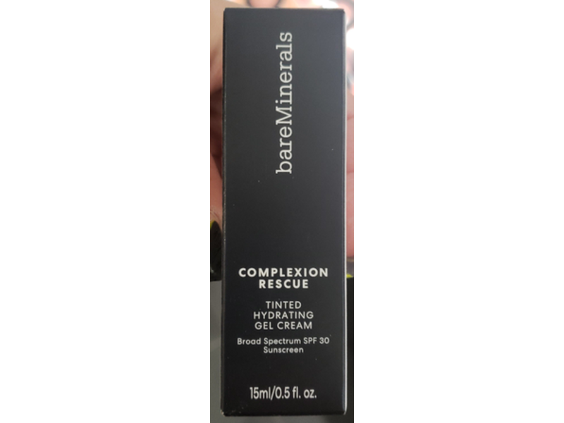 Bareminerals Complexion Rescue Tinted Hydrating Gel Cream Sunscreen, Cashew 3.5, SPF 30, 0.5 fl oz/15 mL