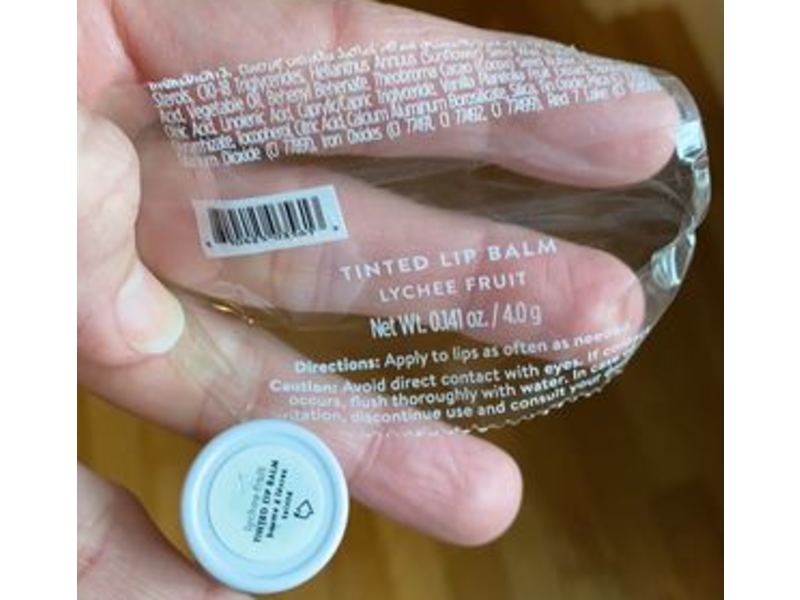 Honest Beauty Tinted Lip Balm, Lychee Fruit, 0.141 oz/4 g