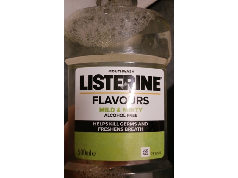 Listerine Flavours Mouth Wash, Mild & Minty, 500 mL