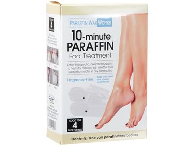 Paraffin Wax Works 10-Minute Paraffin Foot Treatment, Fragrance-Free, 6.4 oz/180 g, 1 Pair