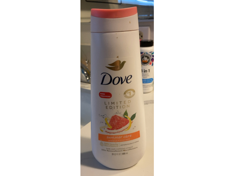 Dove Summer Care Body Wash, Grape fruit & Lemon Balm, 23 fl oz/680 mL