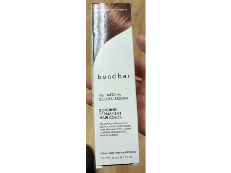 Bondbar Bonding Permanent Hair Color, 4G-Medium Golden Brown, 2.05 oz/58.2 g