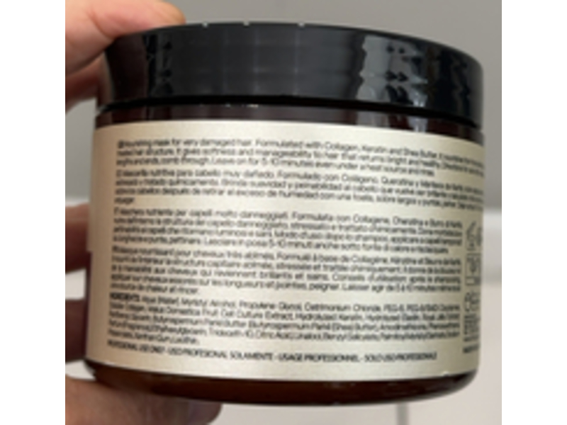 Linange Italy Emergency Reconstruction Mask, Collagen & Active Plant Stem Cells, 16.9 fl oz/500 mL