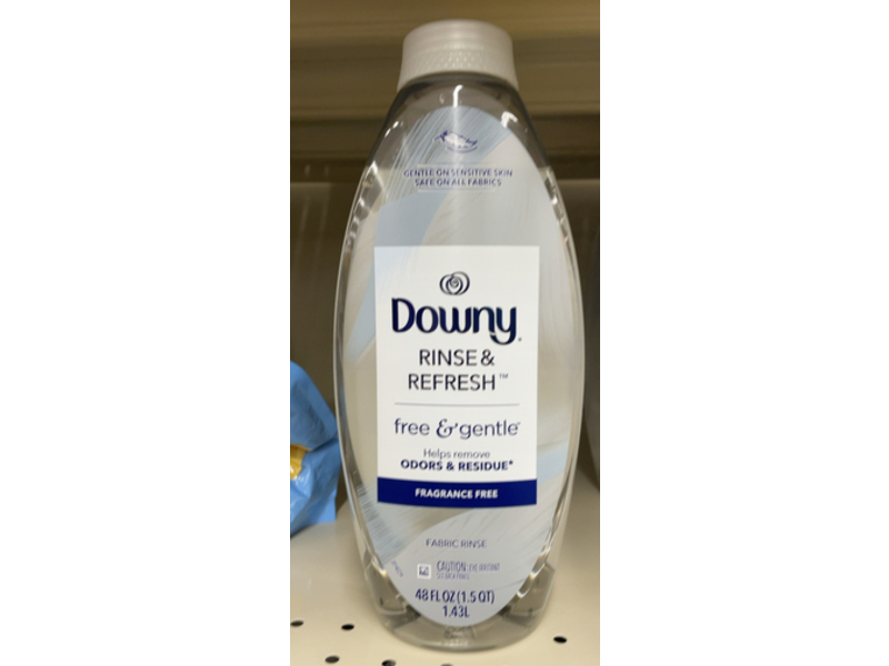 Downy Rinse & Refresh Fabric Rinse, Free & Gentle, 48 fl oz/1.43 L