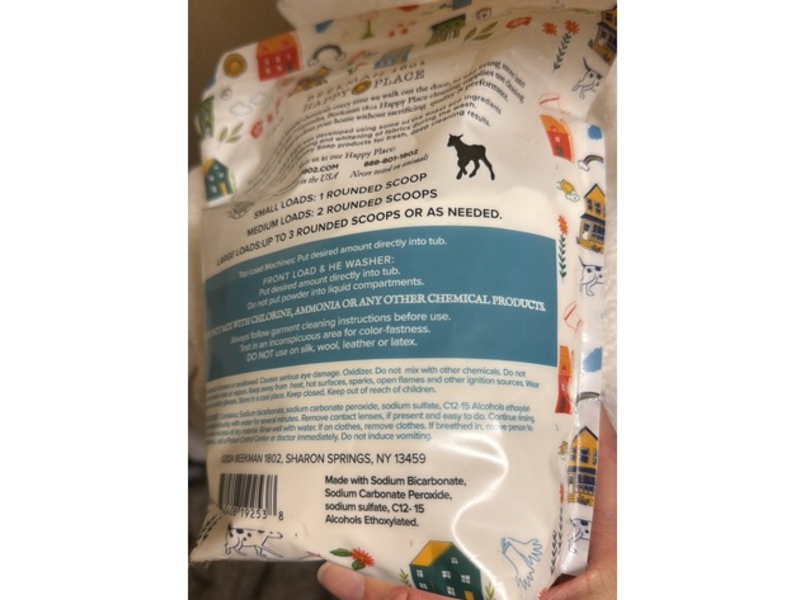 Beekman 1802 Oxygenated White & Bright Powder, Happy Place, 180 Loads , 90 oz/2.55 kg