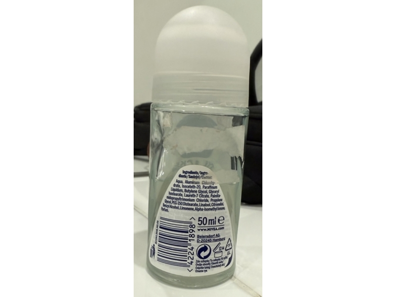 Nivea Black & White Invisible Clear Anti-Perspirant, 50 mL