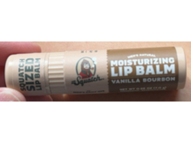 Dr. Squatch Moisturizing Lip Balm, Vanilla Bourbon, 0.25 oz/7.0 g