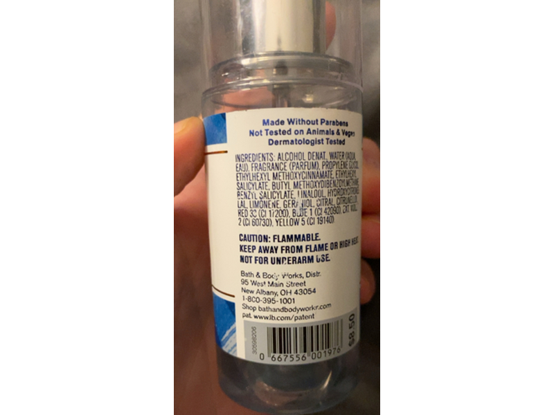Bath & Body Works Fine Fragrance Mist, Gingham, 2.5 fl oz/75 mL