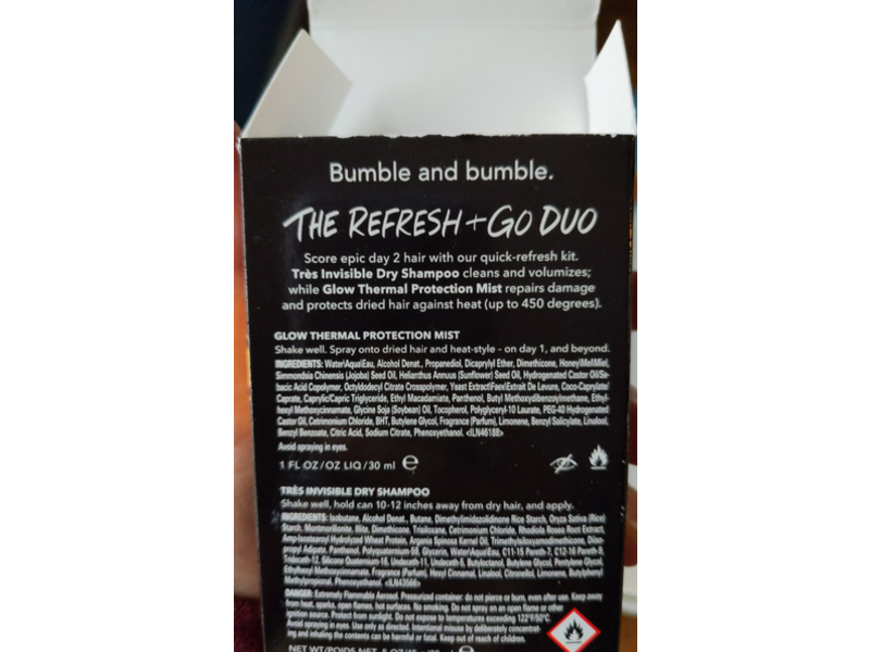 Bumble and Bumble Glow Thermal Protection Mist, 1 fl oz/30 mL