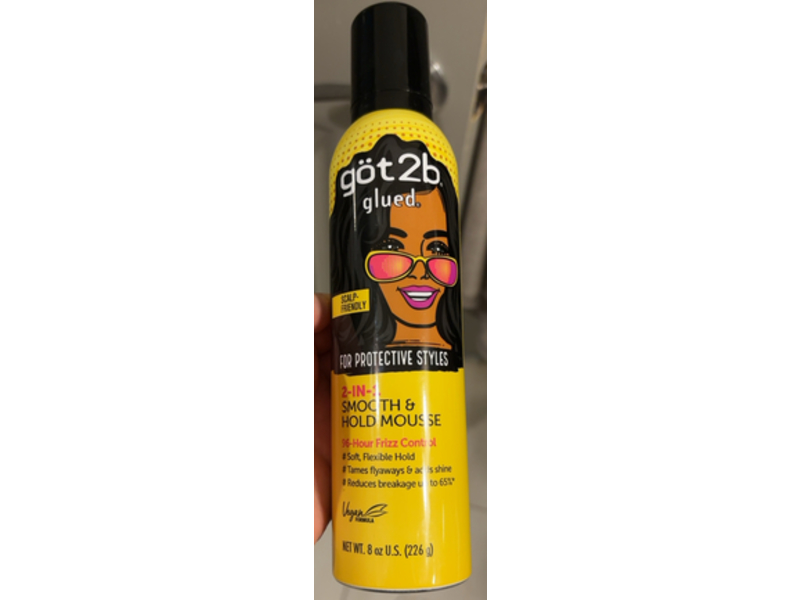 Got 2B Glued 2 In1 Mousse, Smooth & Hold, 8 oz/226 g