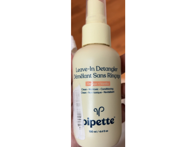Pipette Leave-In Hair Detangler, Orange + Vanilla, 4.4 fl oz/130 mL