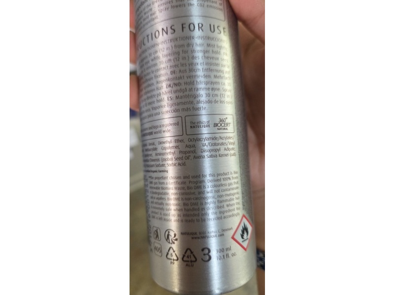 Natulique Natural Styling Vitamin B5 Enriched Hair Spray, Medium Hold, 300 mL