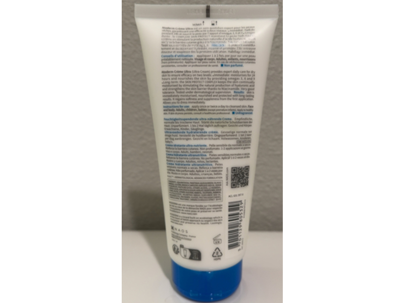 Bioderma Atoderm Ultra Cream, 6.7 fl oz/200 mL