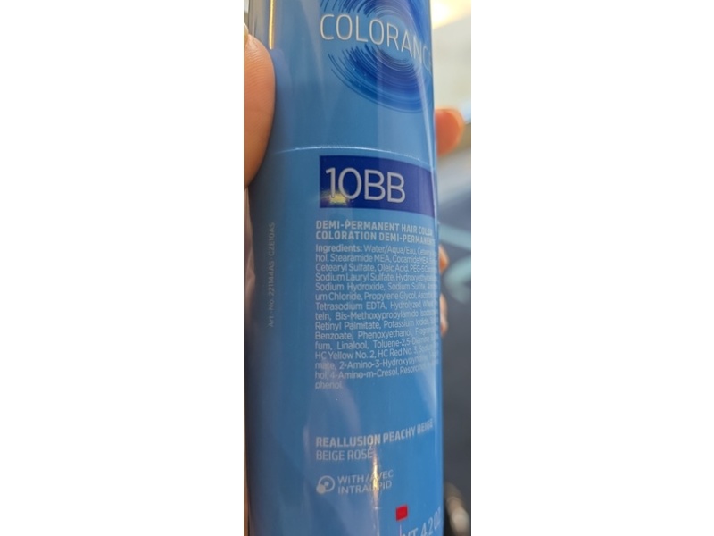 Goldwell Colorance Demi Permanent Hair Color, 10Bb Peachy Beige, 4.2 oz/120 g