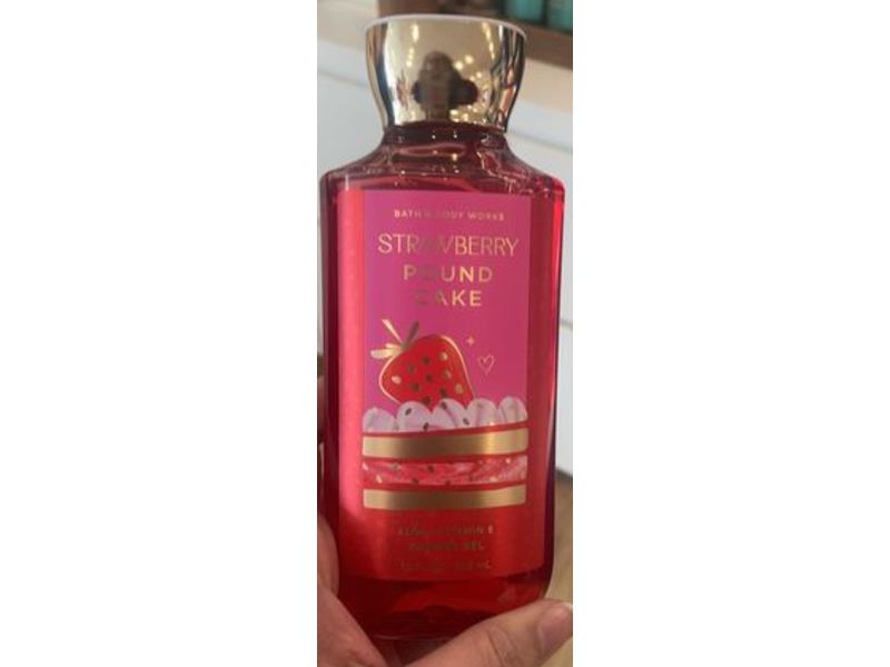 Bath & Body Works Shower Gel, Strawberry Pound Cake, 10 oz/295 mL